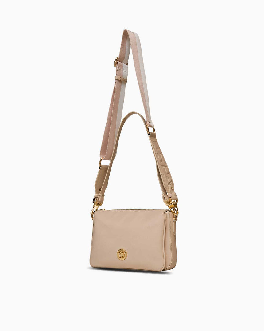 Us Polo Assn Çıkarılabilir Askılı Çapraz Çanta Bej