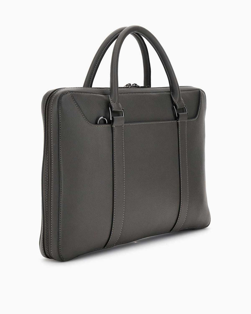 Guess Parma Document Evrak Çantası Dark Grey