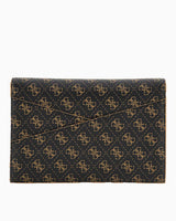 Guess Noreen Card Holder Portföy El Çantası Brown - Multi