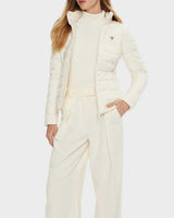 Guess Solid Kadın Aktif Şişme Mont Dove White