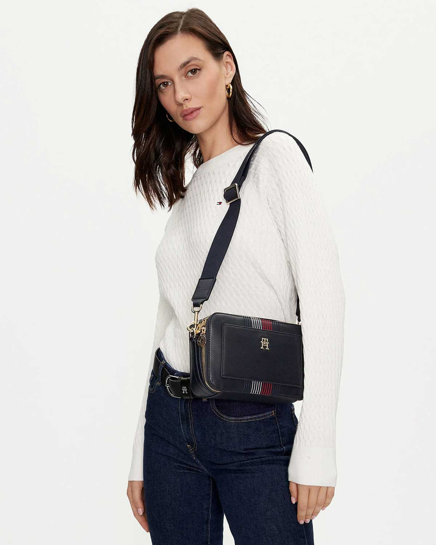 Tommy Hilfiger Ayarlanabilir Çapraz Askılı Çanta Space Blue