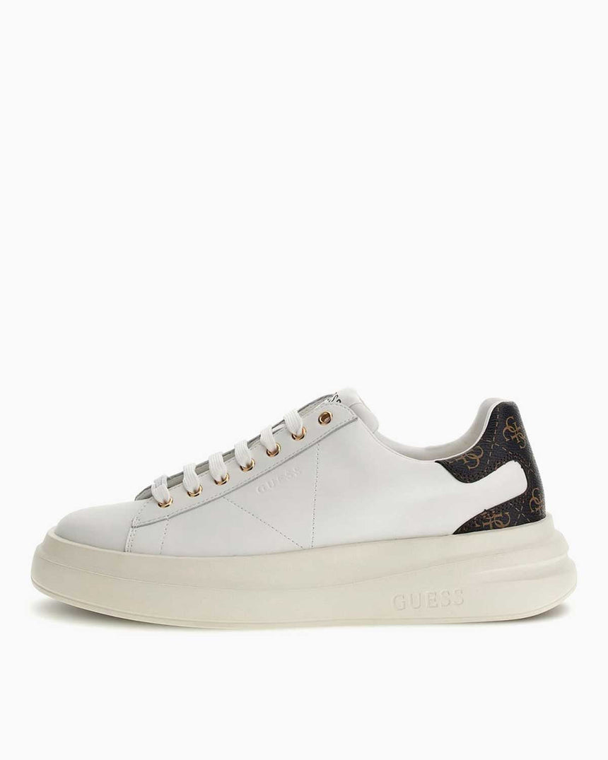 Guess Elba Logolu Sneaker White Brown Ocra