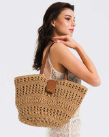 Nautica Taş Detaylı Kadın Plaj Çantası Bej