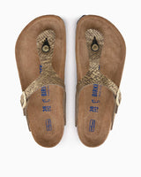 Birkenstock Gizeh MF Parmak Arası Kadın Terlik Shiny Python Black