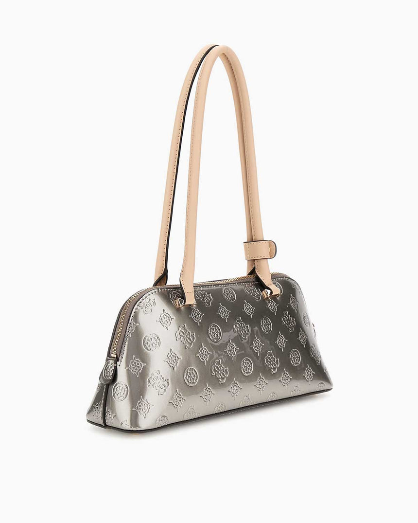 Guess Arnela Rugan Omuz Çantası Pewter - Logo