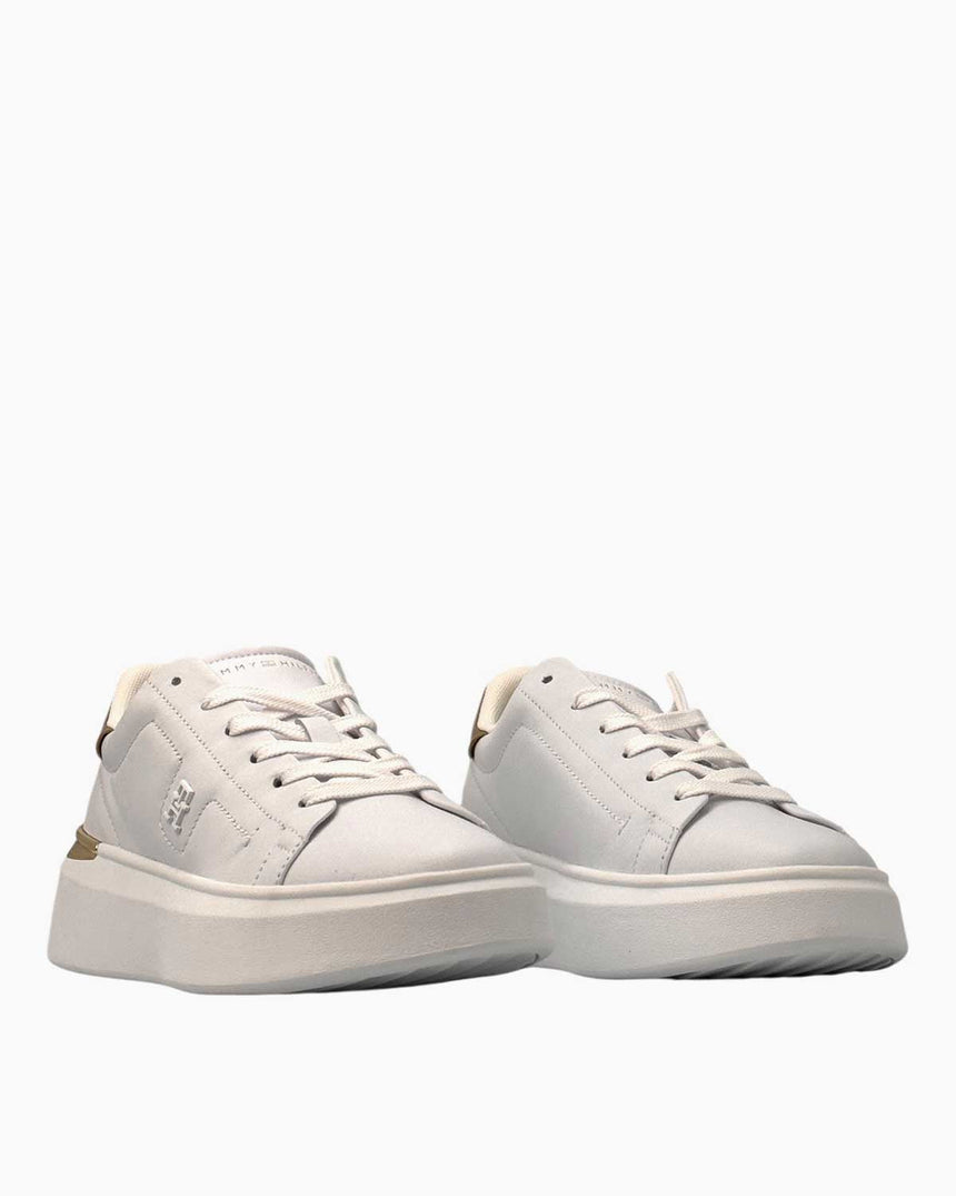 Tommy Hilfiger Estefania Altın Detaylı Platform Tabanlı Kadın Sneaker White