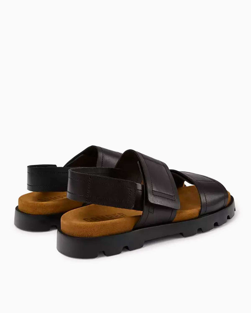 Camper Brutus Hakiki Deri Sandalet Siyah