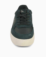 Calvin Klein Jeans Classic Cupsole Iconic Nylon Sneakers Green Palm/Creamy White