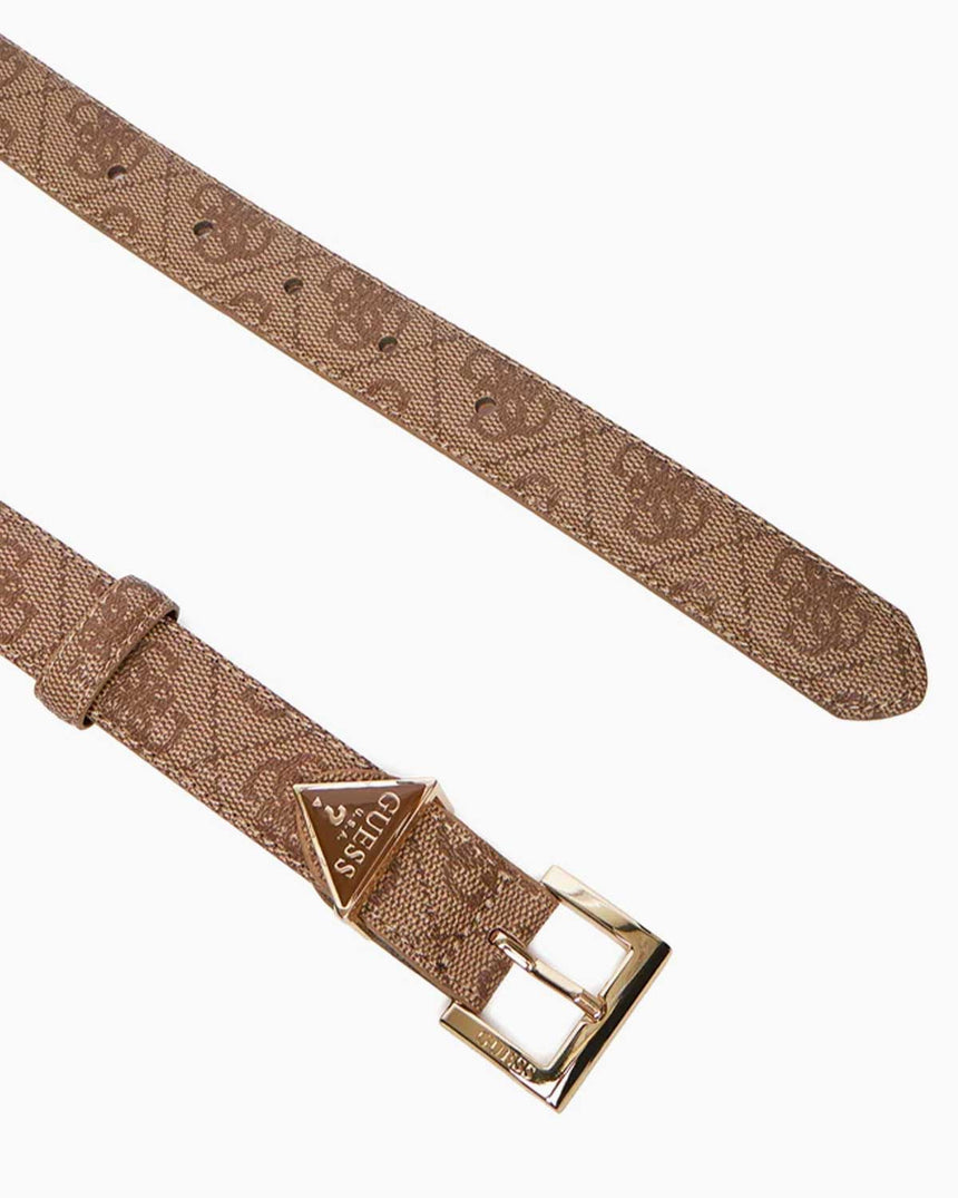 Guess Adelasia 25mm Kadın Ayarlanabilir Kemer Latte Logo