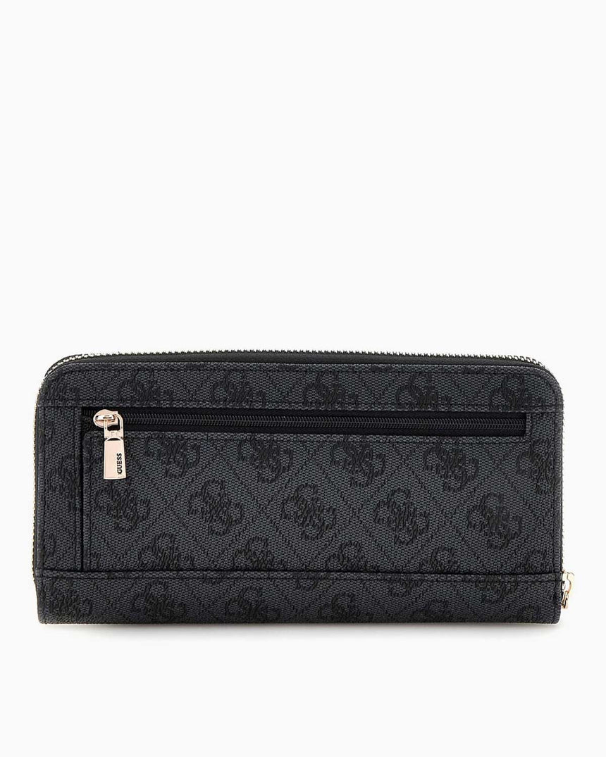 Guess Eco Brenton Large Monogram Desenli Cüzdan Coal Logo