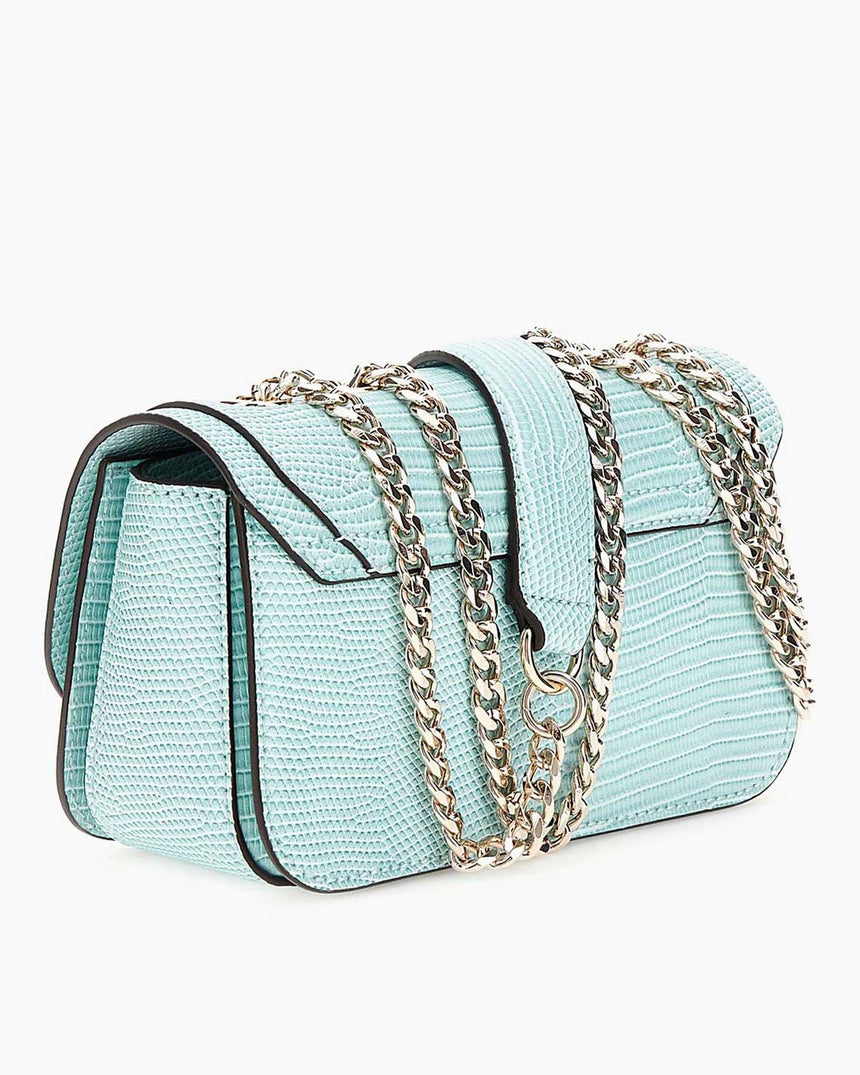 Guess Orlina Convertible Zincirli Çapraz Askılı Mini Çanta Aqua Marine