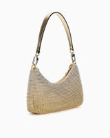 Guess Zalina Taşlı Omuz Çantası Gold