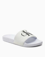 Calvin Klein Slide Monogram Flip Flops Logolu Terlik White