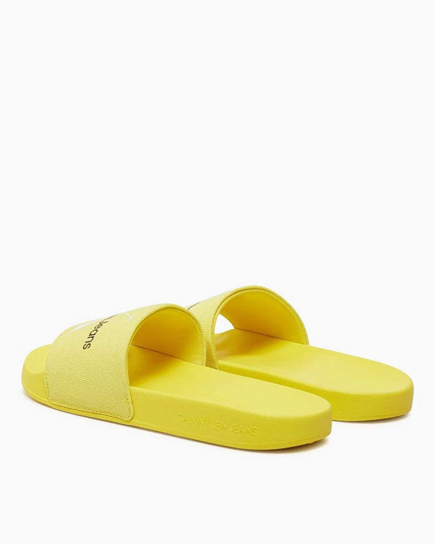 Calvin Klein Slide Monogram Flip Flops Logolu Terlik Yellow