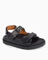 Tommy Hilfiger Hardware Sporty Kadın Deri Sandalet Black