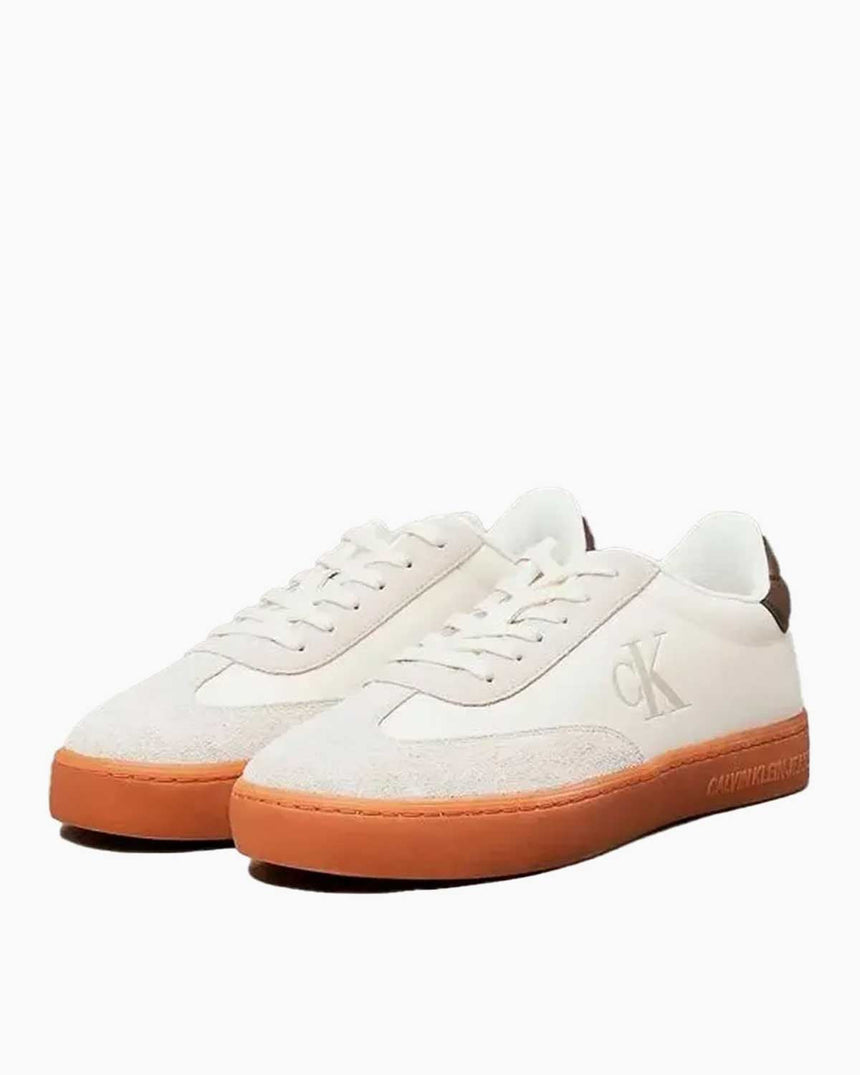 Calvin Klein Jeans Classic Cupsole Low Lace Up Sneakers Creamy White/Eggshell