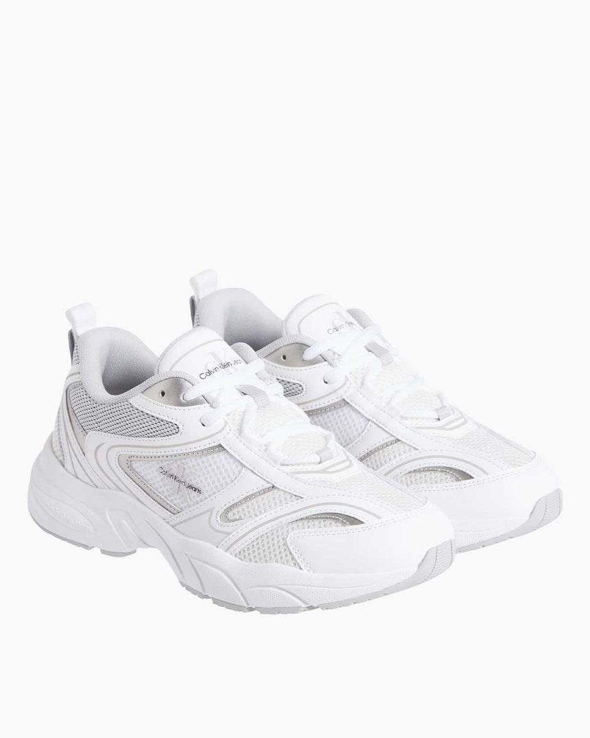 Calvin Klein Jeans Retro Tennis Logolu Sneaker Bright White/Silver