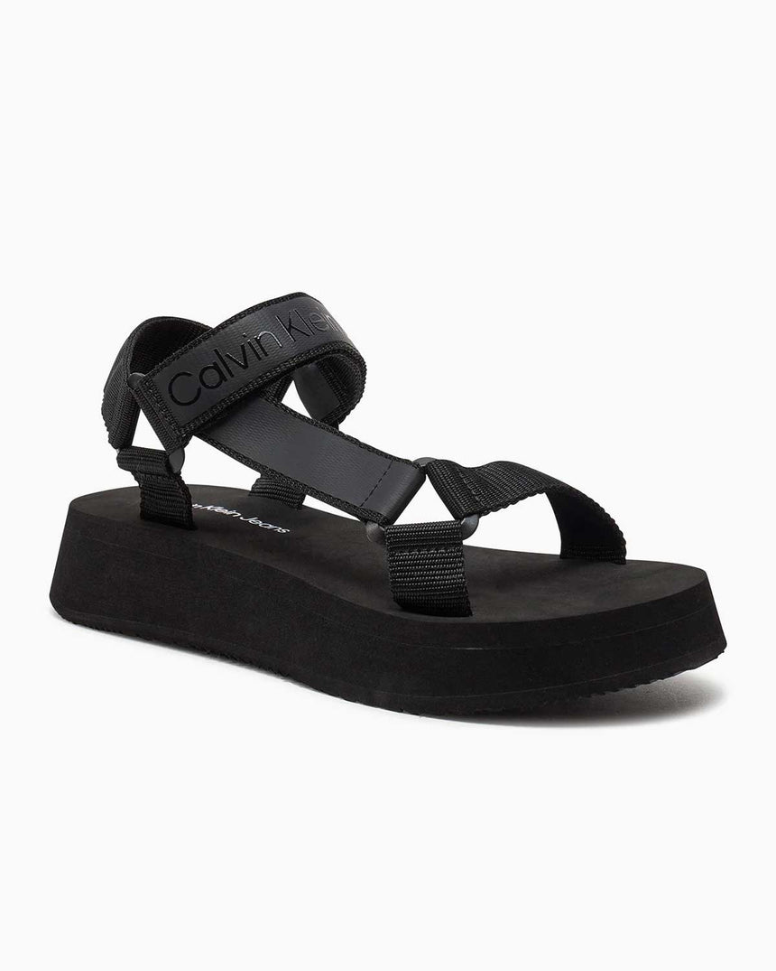 Calvin Klein Velcro Flat Sandalet Black