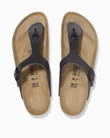 Birkenstock Gizeh Doğal Deri Terlik Black