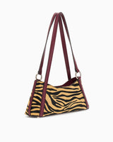 Guess Domitilla Kadın Deri Omuz Çantası Zebra