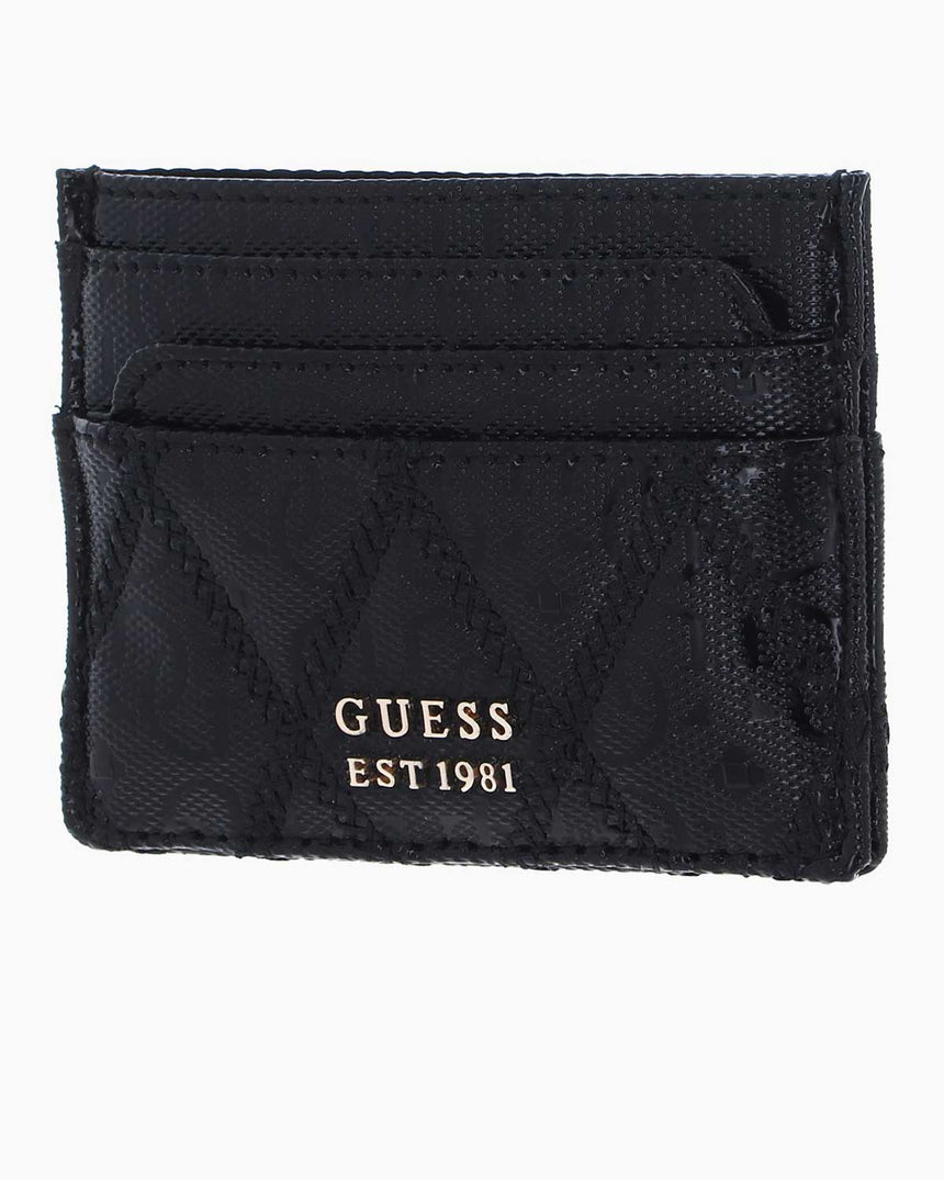 Guess Metal Logolu Kartlık Black