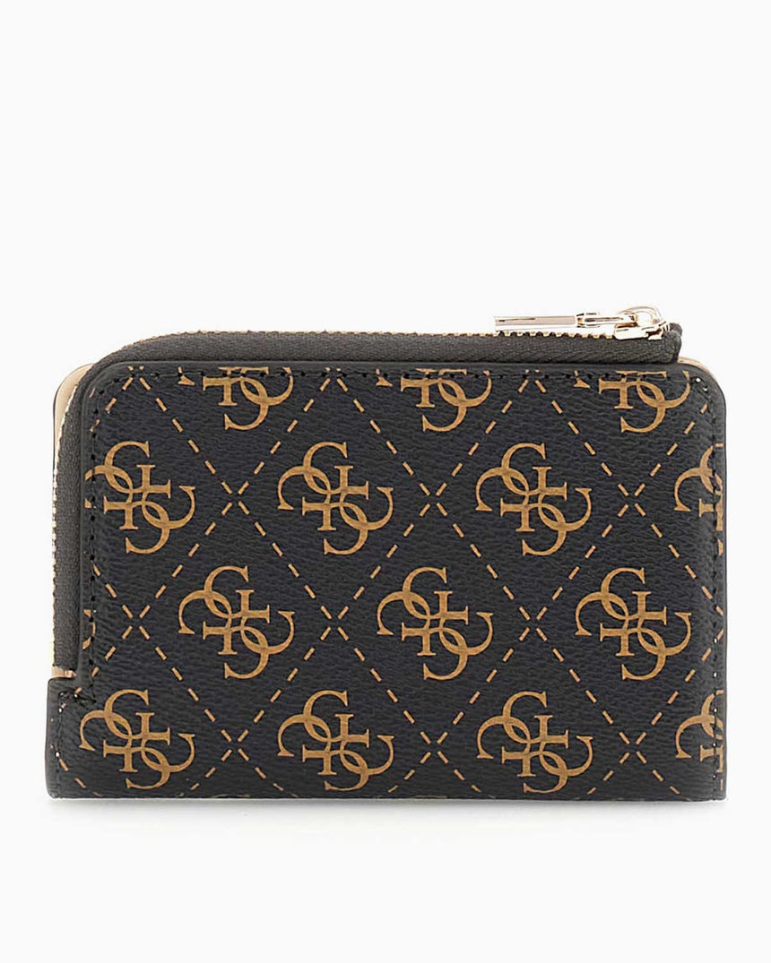 Guess Laurel Slg Monogram Desenli Cüzdan Brown Logo