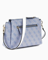 Guess Noelle Compartment Crossbody Çapraz Askılı Çanta Light Blue Logo