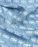 Guess Foulard Logolu Eşarp Blue