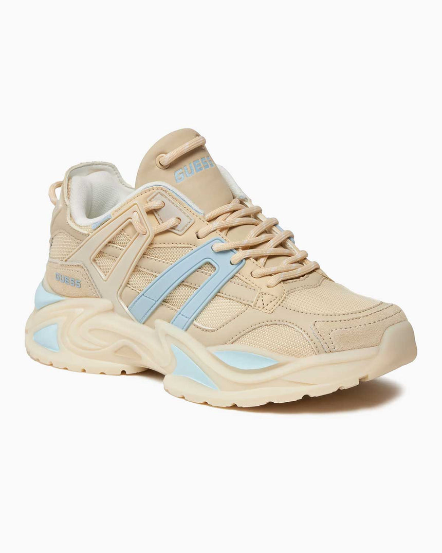 Guess Belluna Runner Sneaker Beige Blue