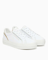 Tommy Hilfiger Kelsey Güçlendirilmiş Deri Kadın Sneaker White/Gold