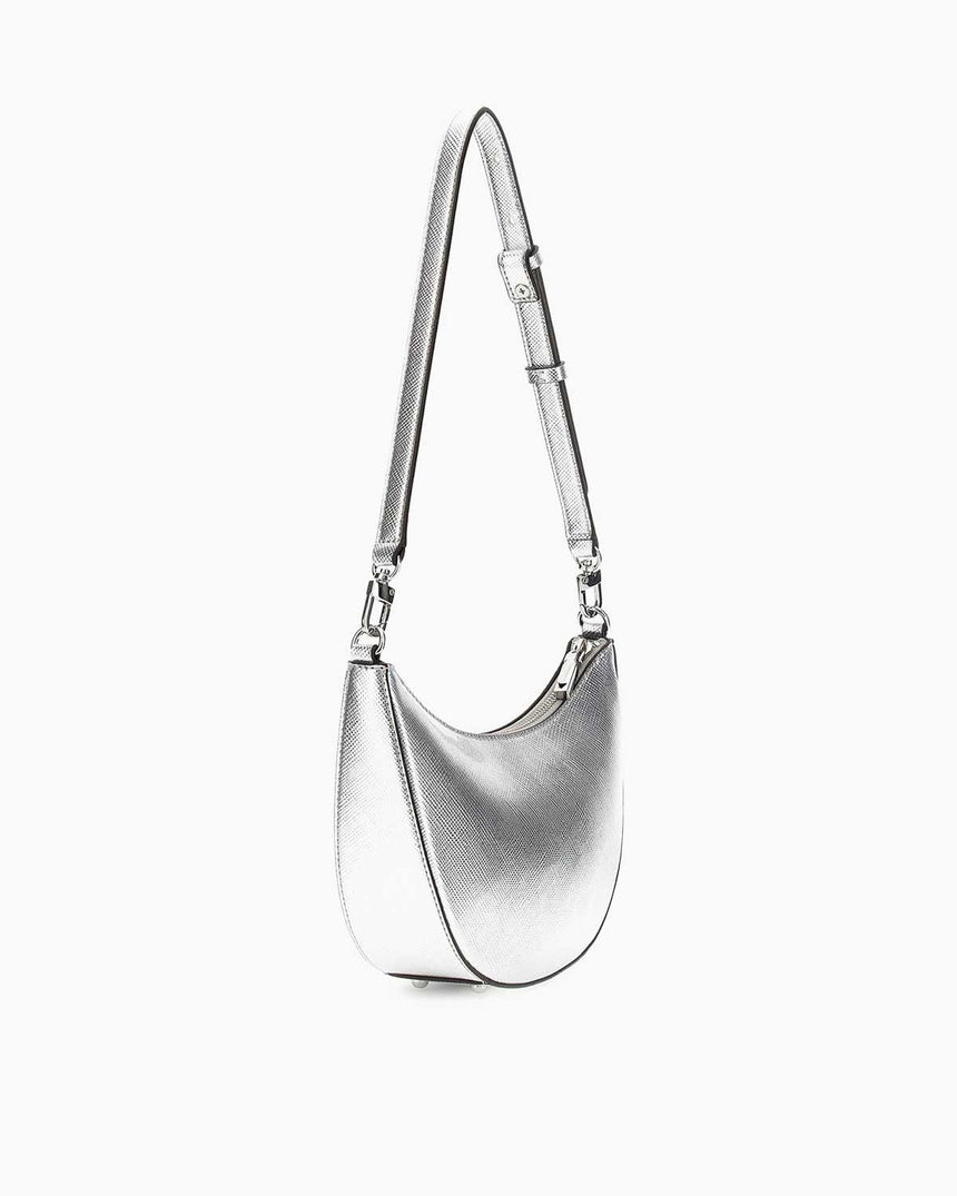 Guess Fedana Mini Top Zip El Çantası Silver