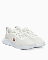 Calvin Klein Lausanne EVA Örgü Detaylı Kadın Koşucu Sneaker Bright White/Pink/Turtledove
