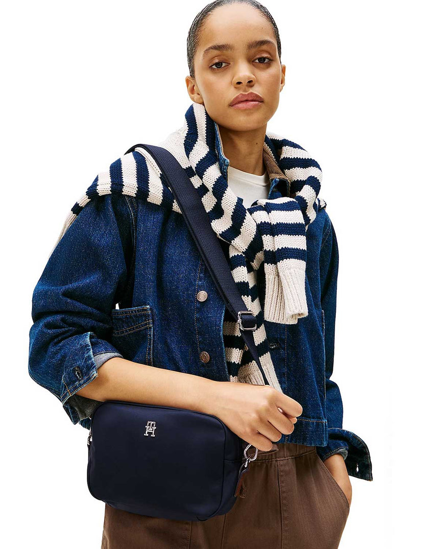 Tommy Hilfiger Popette Kadın Kamera Çantası Space Blue