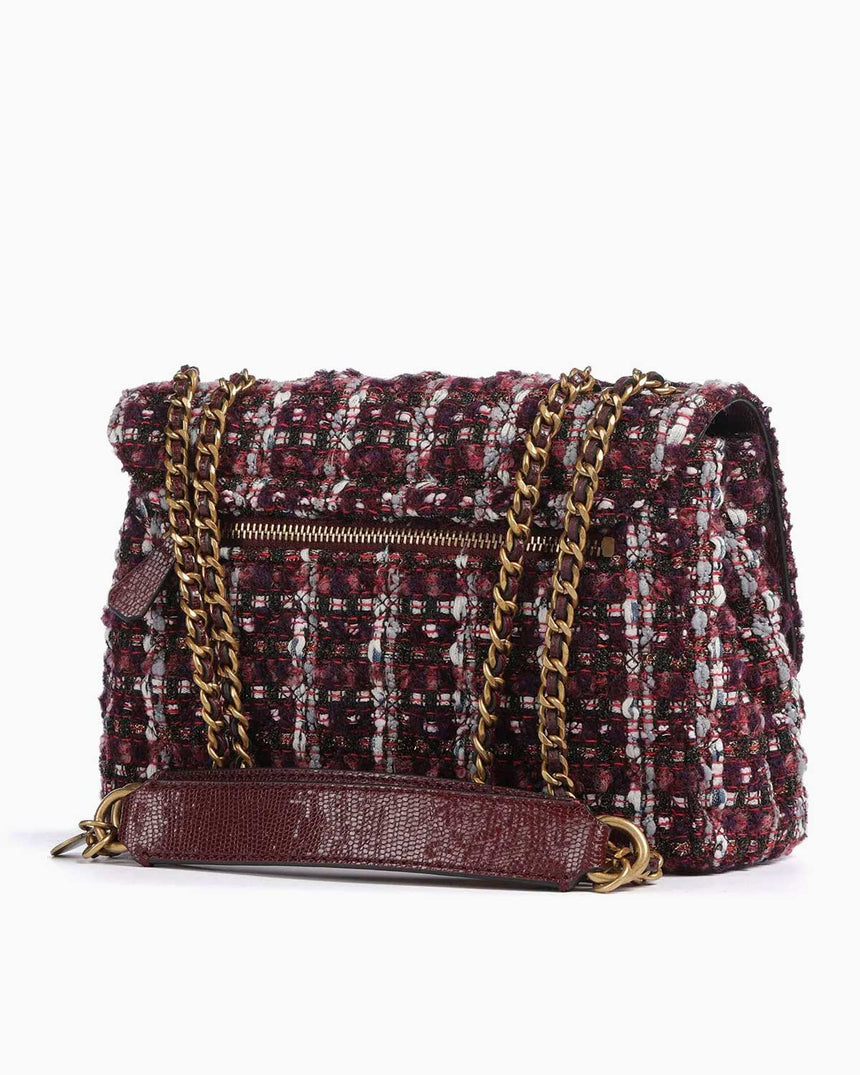 Guess Giully Convertible El Çantası Burgundy Multi