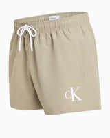 Calvin Klein Drawstring Logo Yazılı Deniz Şort Laurel Oak