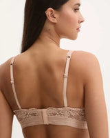 Guess Jane Padded Logo Yazı Detaylı Sütyen Cappuccino Tan