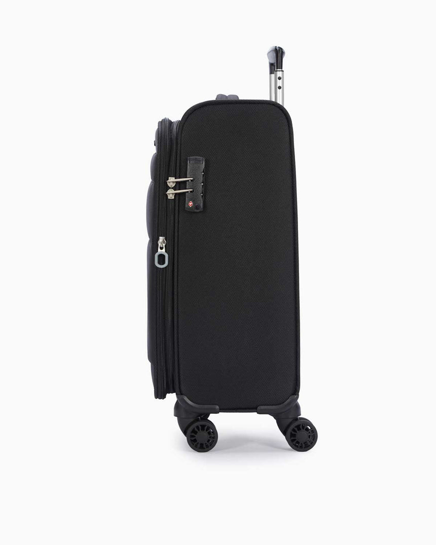 Pierre Cardin Kumaş Kabin Boy Valiz Siyah