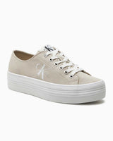 Calvin Klein Flatform Essentıal Vulcanized Sneaker Eggshell/Bright White