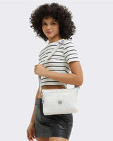 Kipling Riri  L Elevated Jacquard Kadın Omuz Çantası Palm Beige