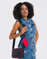 Us Polo Assn Mini Cüzdan Detaylı Çapraz Askılı Çanta Lacivert - Kırmızı