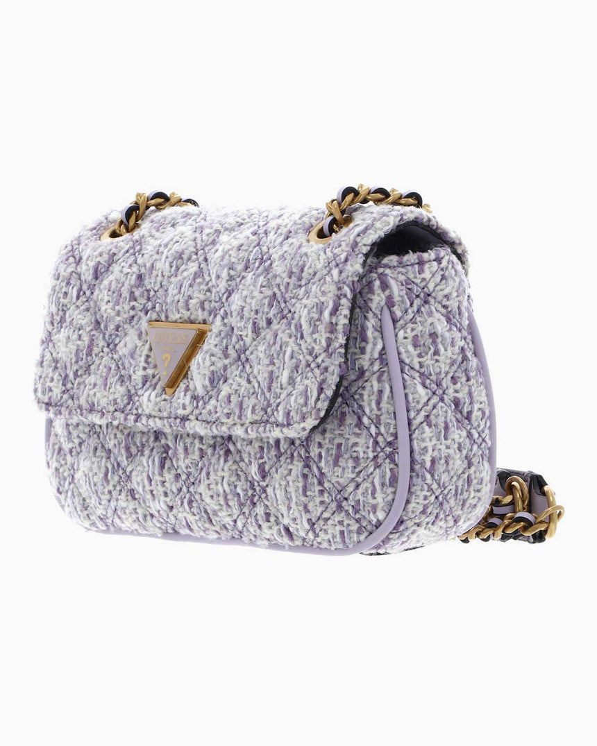 Guess Giully Convertible Mini Omuz Çantası Lavender