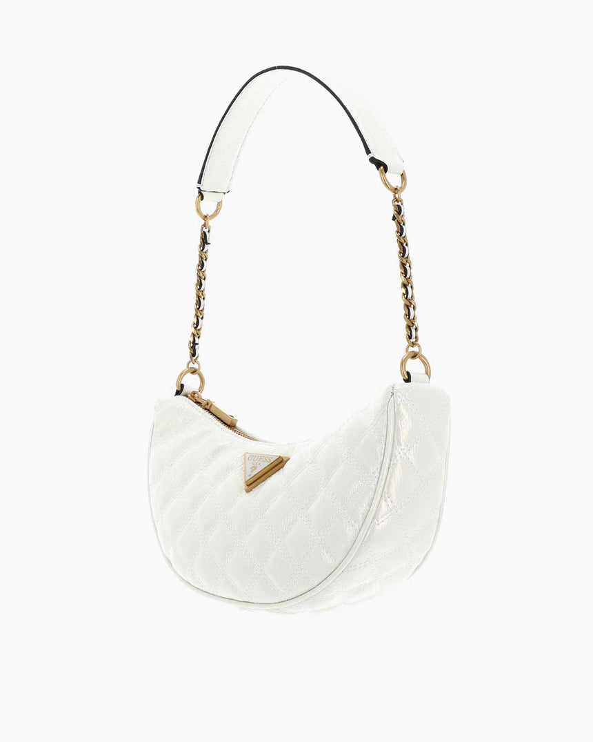 Guess Giully Üçgen Metal Logolu Omuz Çantası