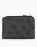 Guess Laurel Slg Zip Around Cüzdan Coal Logo