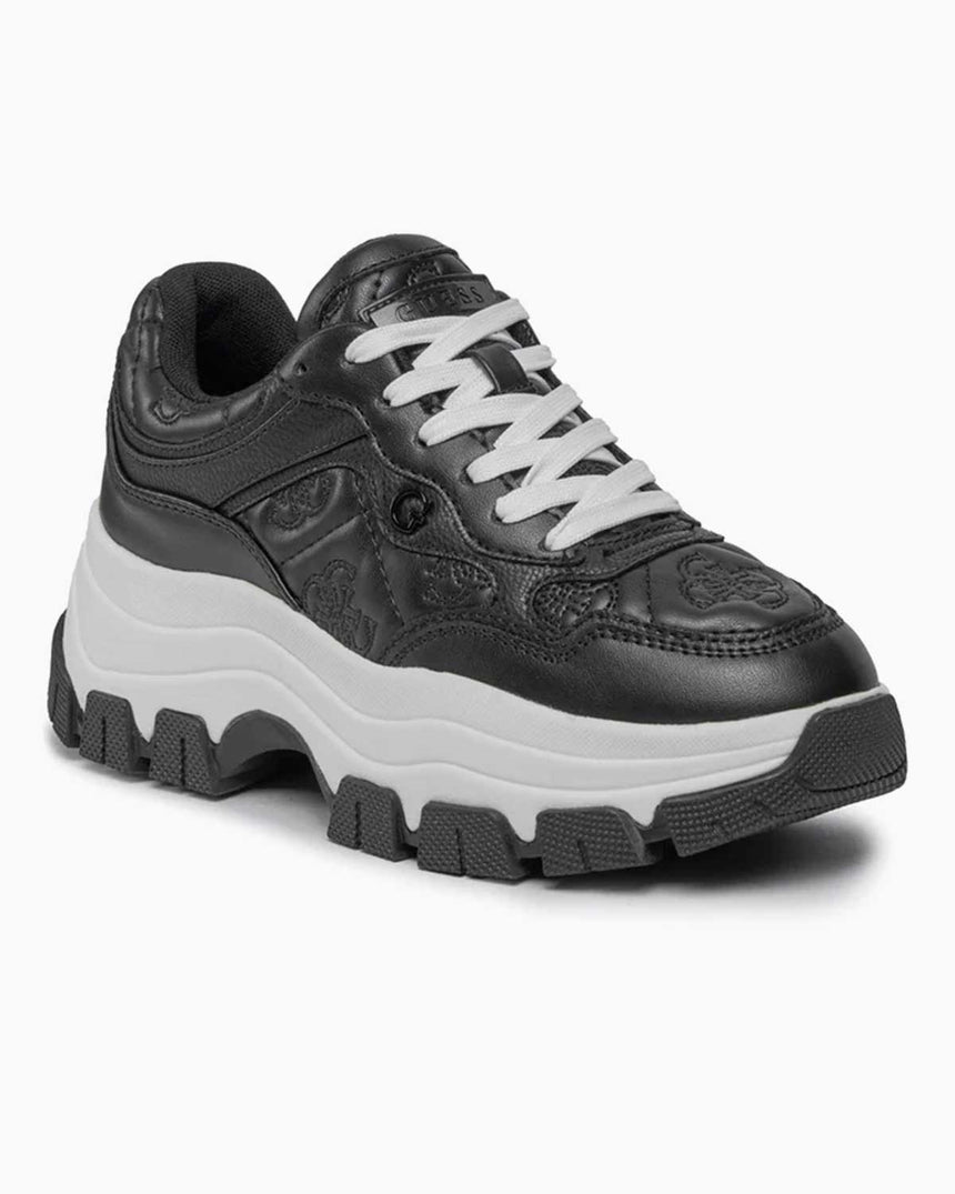 Guess Logolu Kalın Tabanlı Sneaker Black