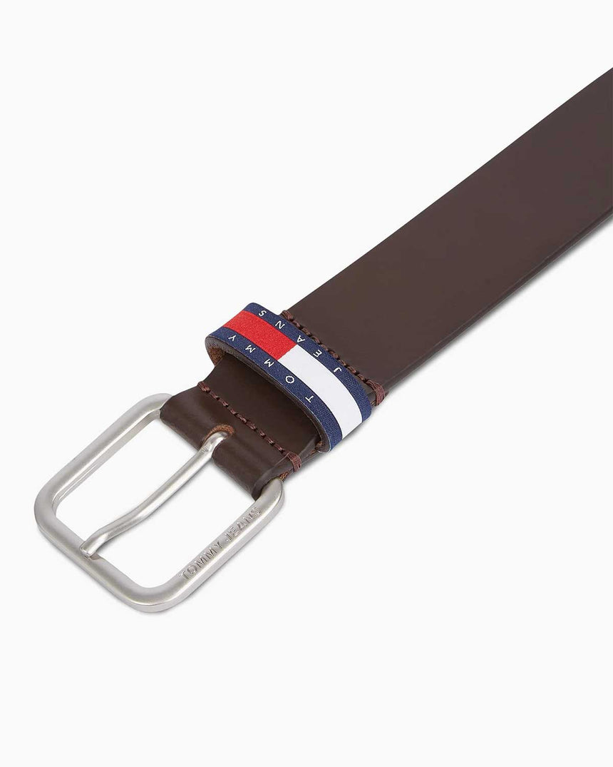 Tommy Hilfiger Ryan Fixed Belt Kemer Dark Brown