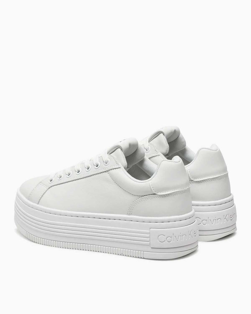 Calvin Klein Jeans Bold Platform Low Top Sneakers Triple Bright White