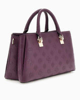 Guess Tisha Girlfriend Kadın El Çantası Wine Logo