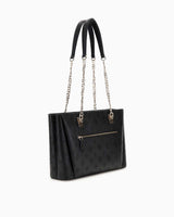 Guess Tisha 3 Kadın El Çantası Black Logo