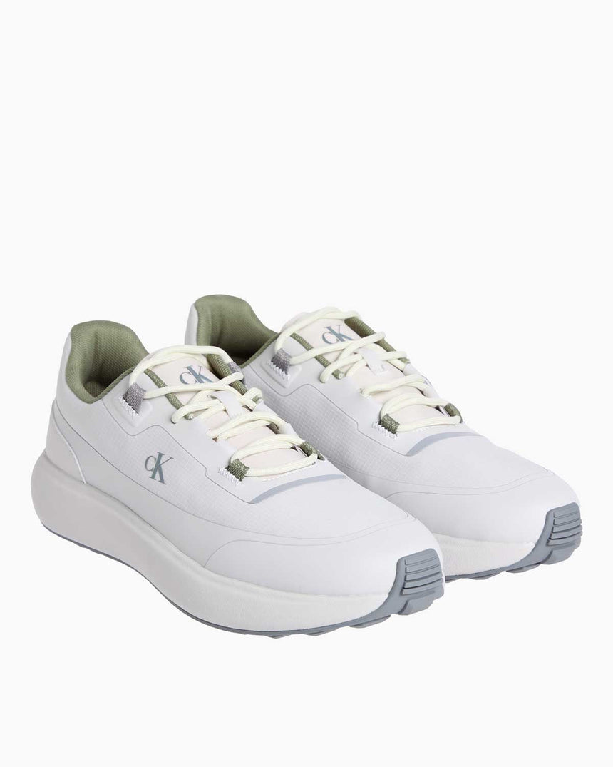 Calvin Klein Athleisure Runner Tech Ripstop Sneaker Oyster Mushroom/Turtle Dove/Mermaid