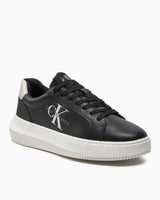 Calvin Klein Chunky Cupsole Laceup Lth Ml Mtl Kadın Sneaker Black/Eggshell